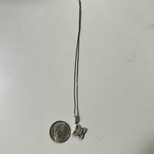 14k White Gold 1/2 CT diamond necklace